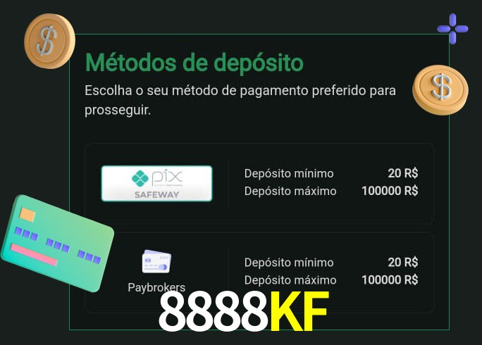 O cassino 8888KFbet oferece uma grande variedade de métodos de pagamento